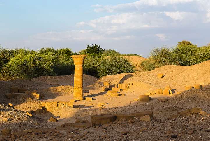 The ruins of the Royal City, Meroë, Northern Sudan