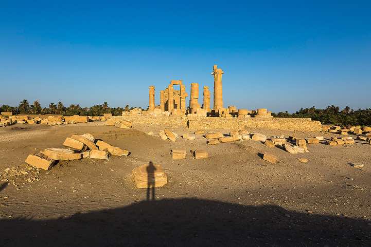 The ruins of the Egyptian temple of Soleb south of Abri, Northern Sudan