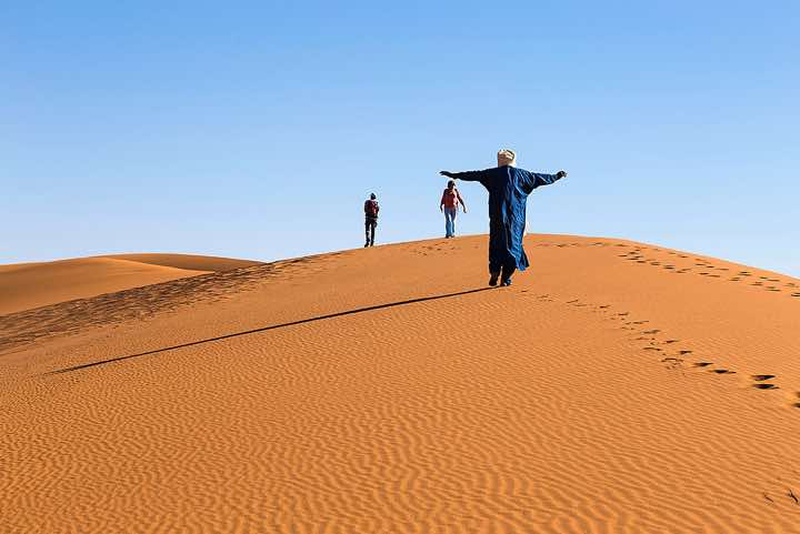 Sand dunes of In Tehak, Tadrart region, Tassili n ́Ajjer National Park, Sahara, North Africa