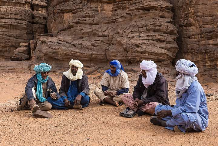 Tuareg, Tadrart region, Tassili n ́Ajjer National Park, Sahara, North Africa