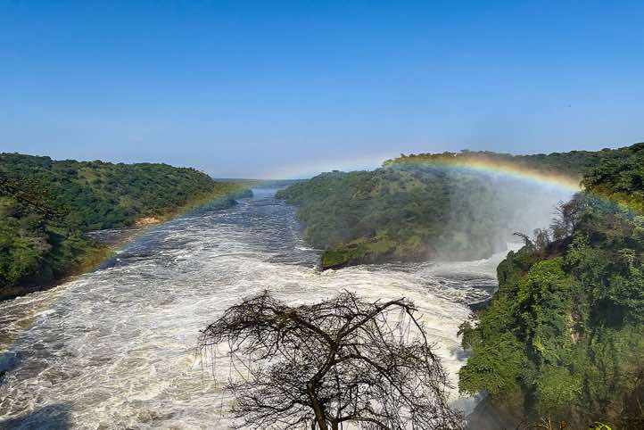 Victoria Nile, seen from the top of Murchison Falls