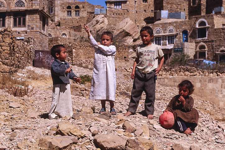 Group of young children