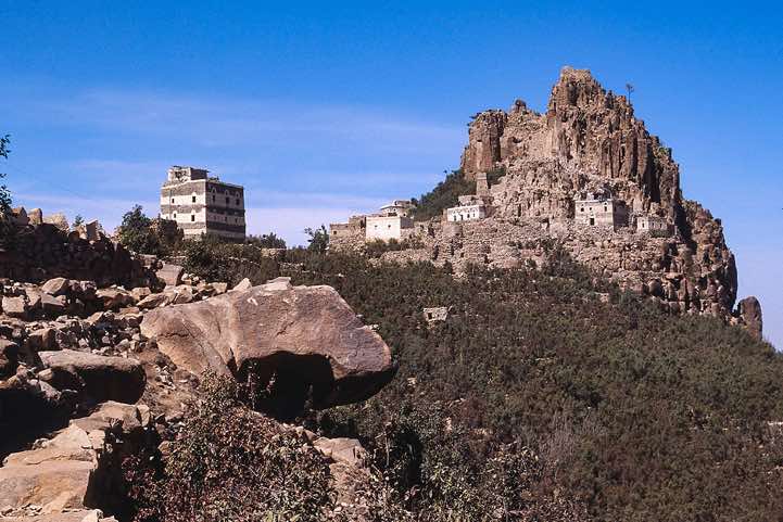 Khat fields on Jebel Al Izan, Bura mountains