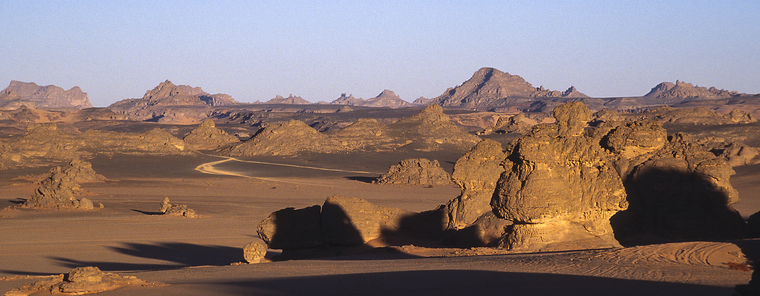 Desert landscape, Jabal Akakus (Tadrart Akakus), Fezzan, Libyan Sahara