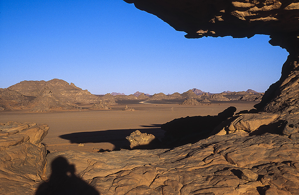 Desert landscape, Jabal Akakus (Tadrart Akakus), Fezzan, Libyan Sahara