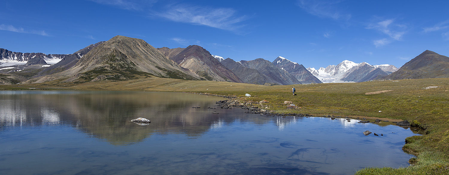 Lake in Tavan Bogd National Park, Altai Mountains, Western Mongolia